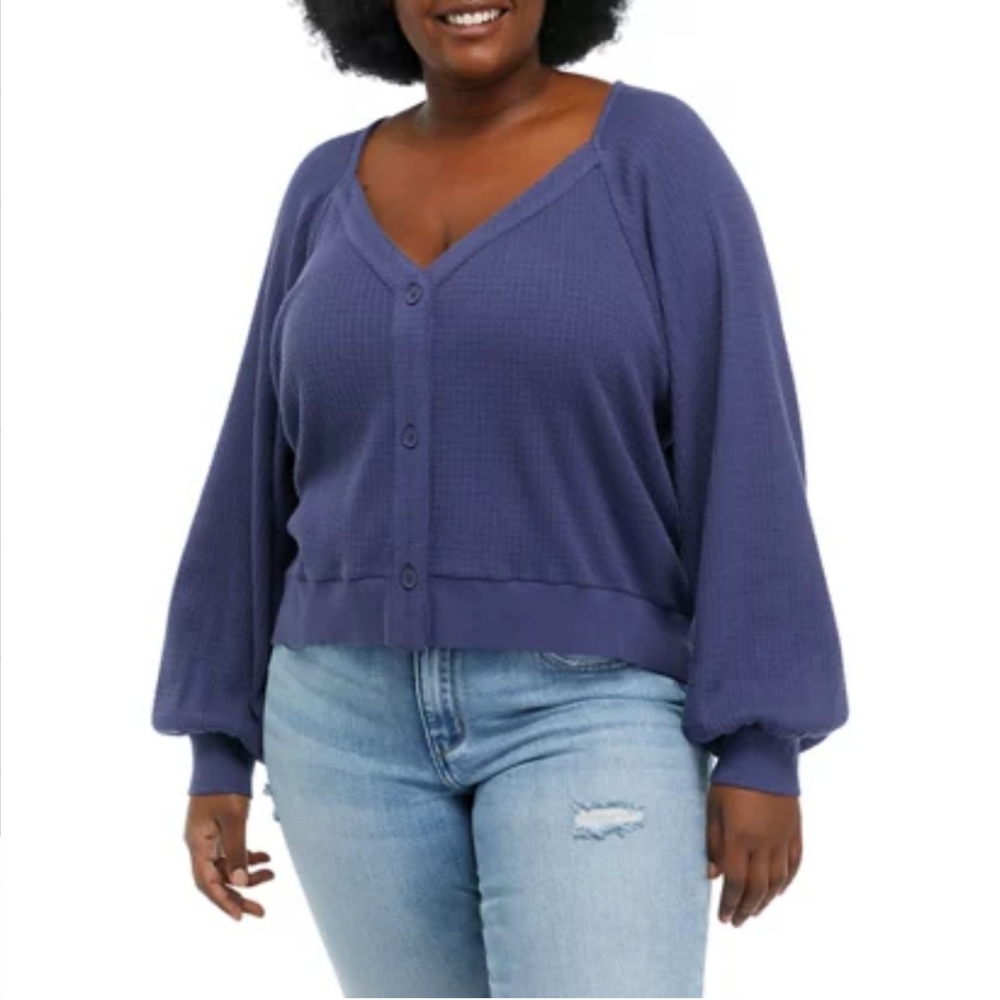 True craft Belk top waffle weave blue 4x